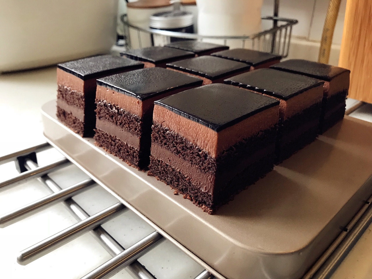 巧克力榛子慕斯蛋糕的做法 步骤35