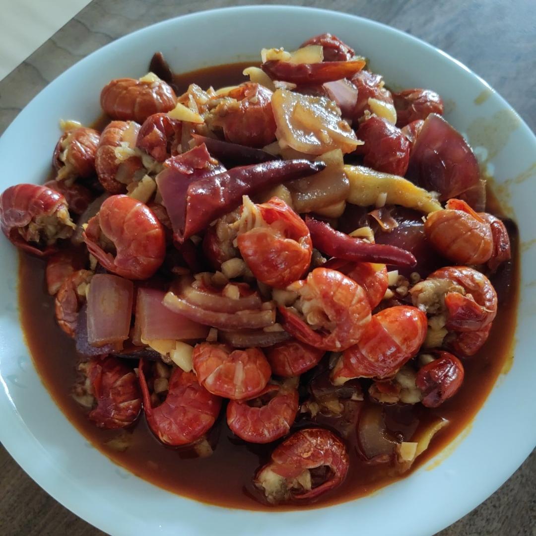 家庭版麻辣龙虾尾