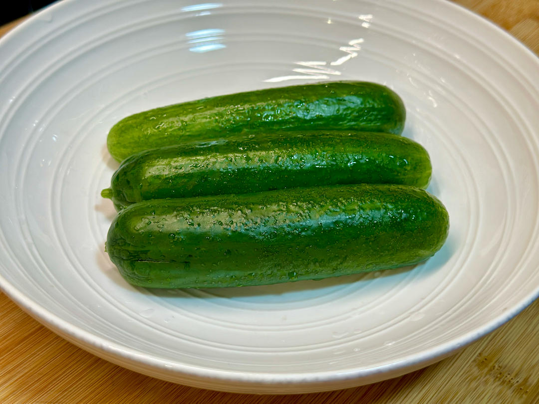 芥末黄瓜🥒｜轻食减脂的做法 步骤1