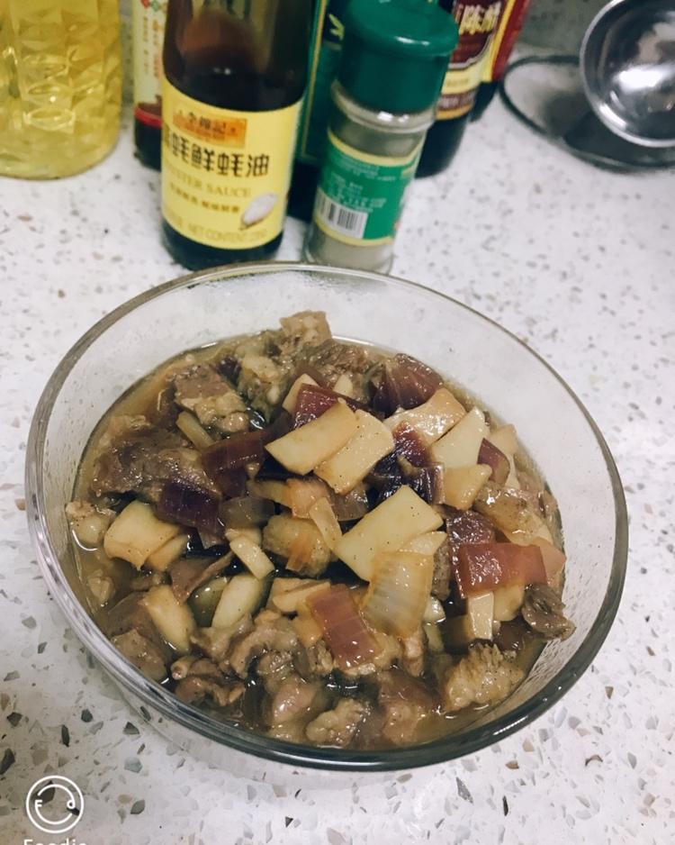 黑椒洋葱杏鲍菇牛肉粒