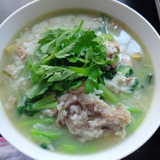 肉骨头青菜粥