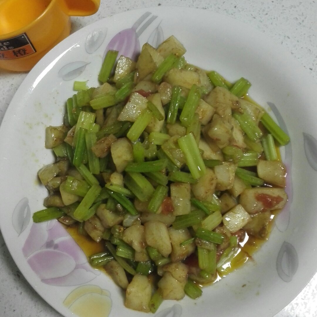 酸辣香芹炒洋姜