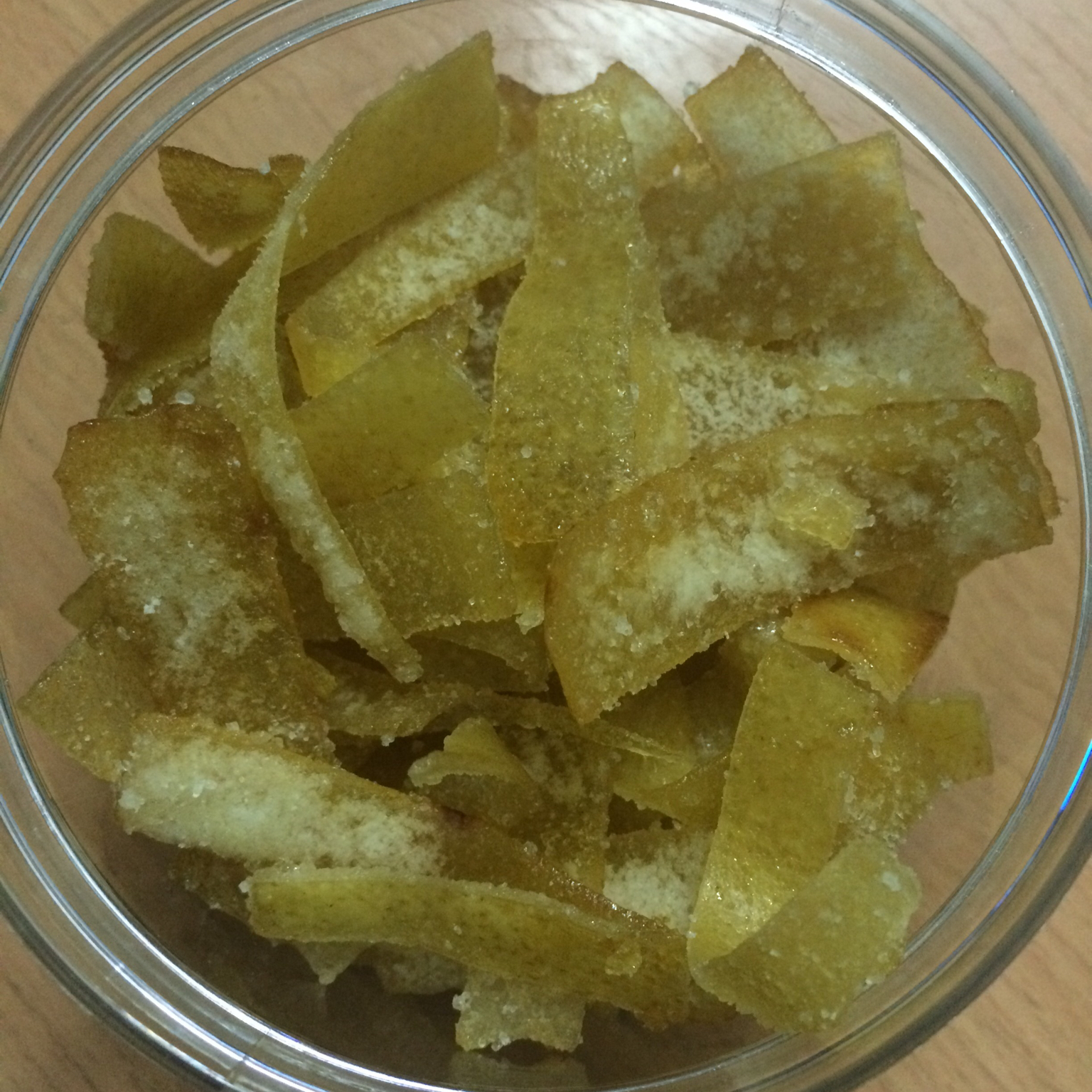 不用粘糖，直接返沙的糖渍柚子皮