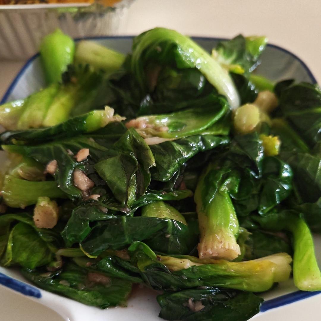 炒青菜，脆而不生，熟而不老