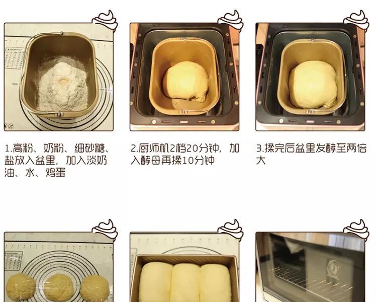 纯奶手撕吐司的做法 步骤1