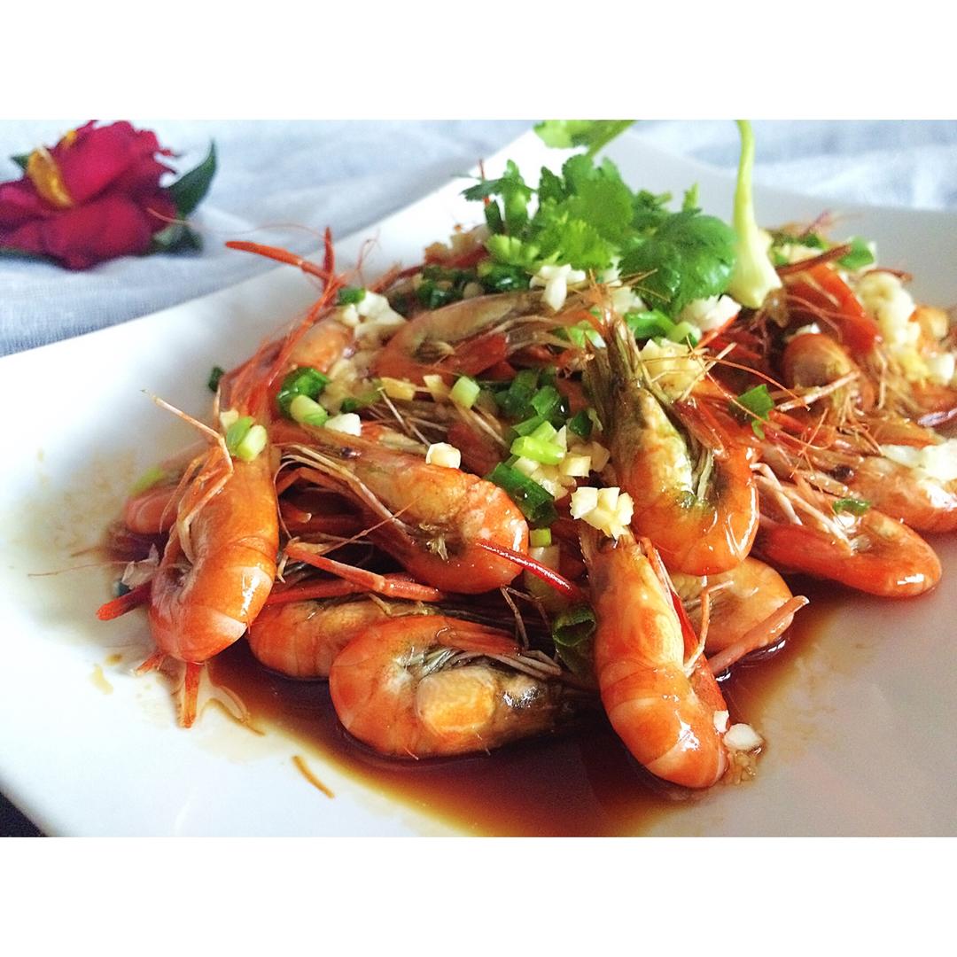 pan爱美食做的张姐-酱油虾