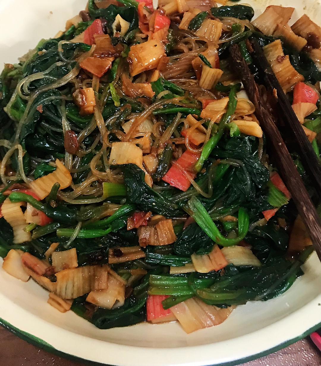 酱拌菠菜粉