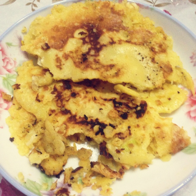 面粉鸡蛋薄饼 葱油甜面饼