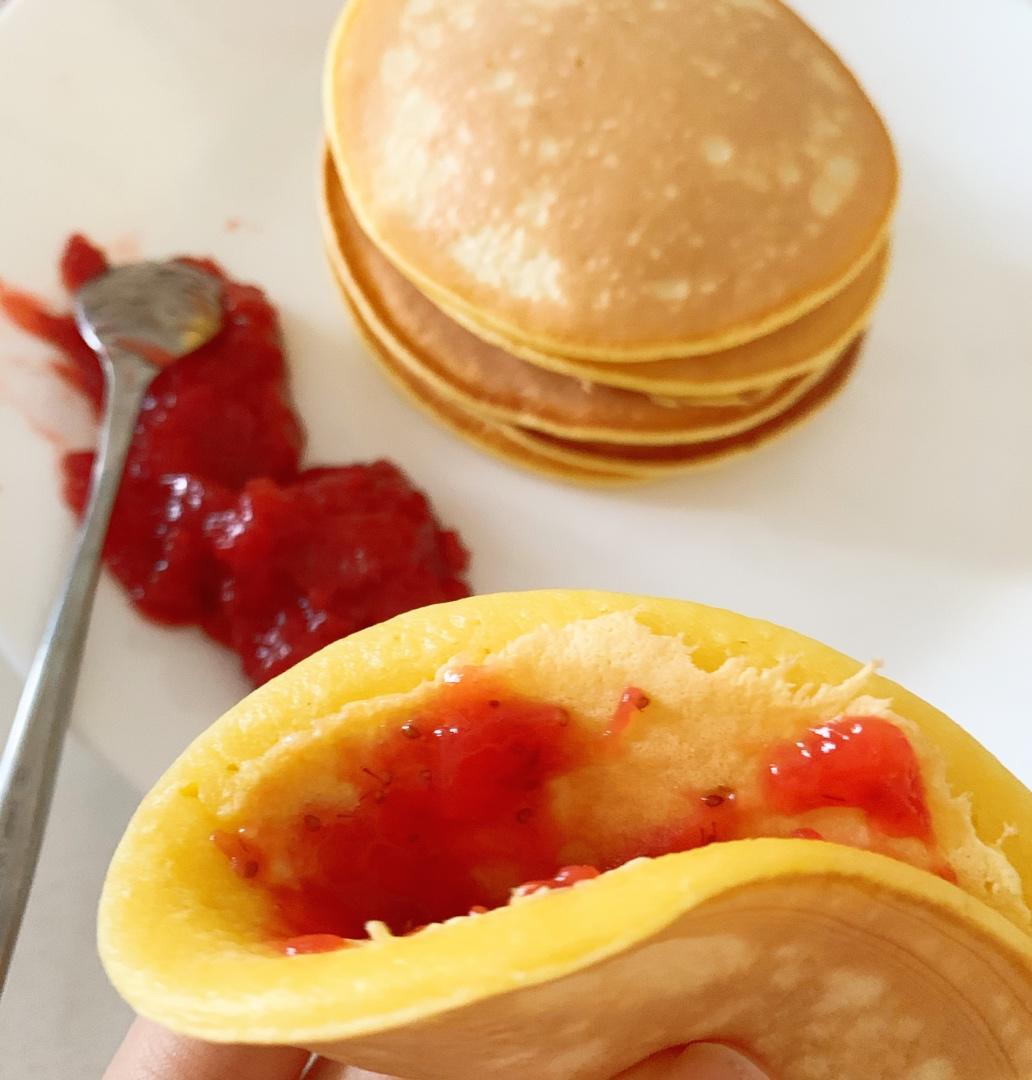 一分钟上手的早餐松饼-简单无油版（还在为早饭吃什么伤脑筋吗？快来试一试）