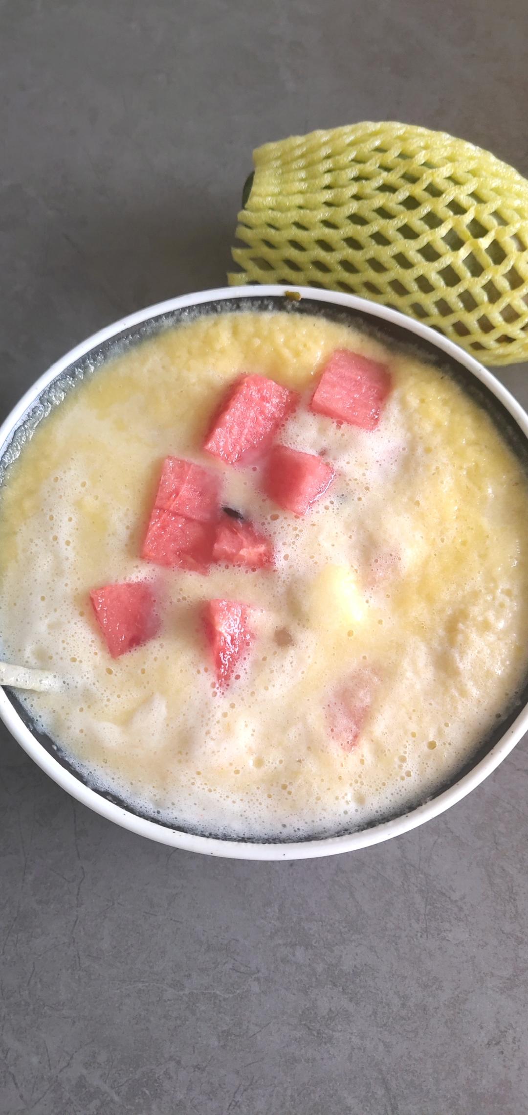 港式甜品——杨枝甘露(芒果西米露)附芒果花切法