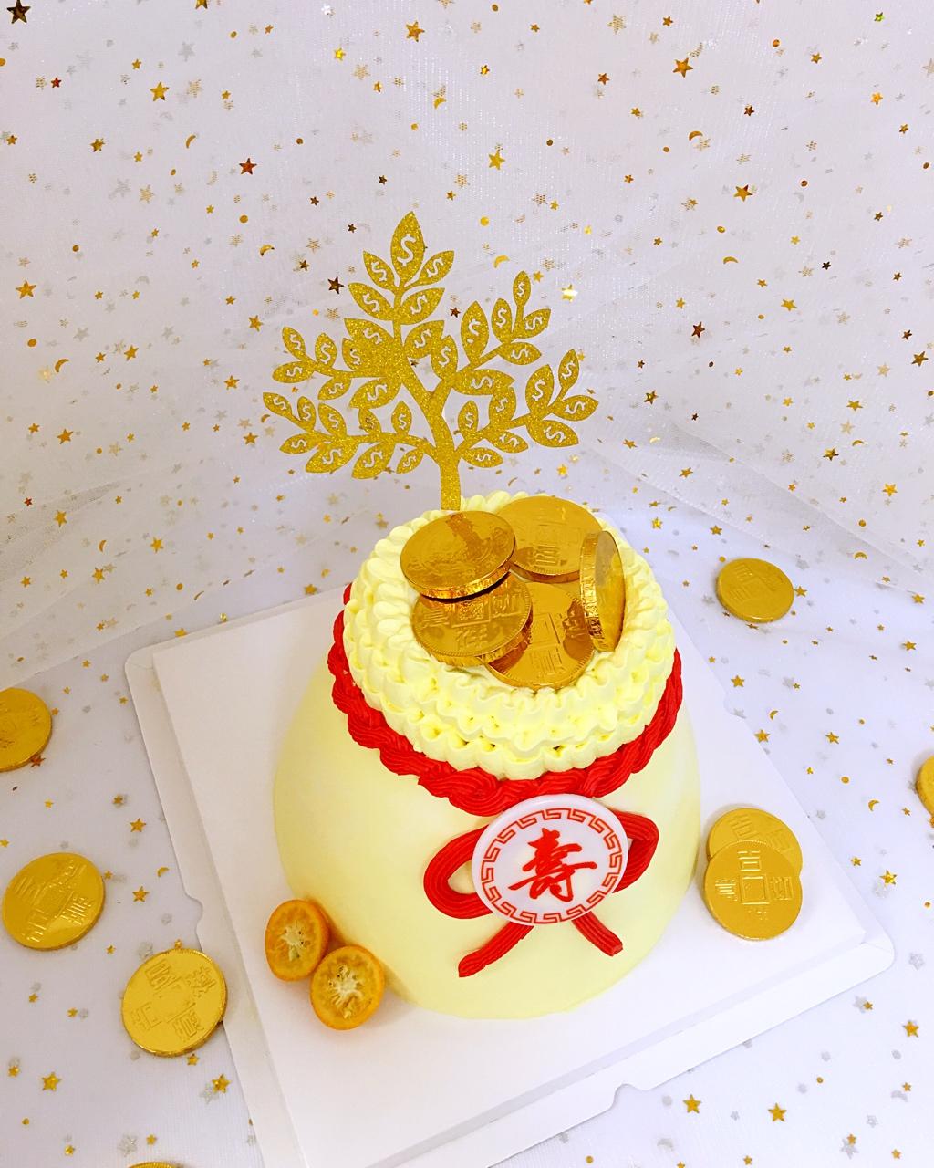 异形蛋糕钱袋生日蛋糕（福袋生日蛋糕）