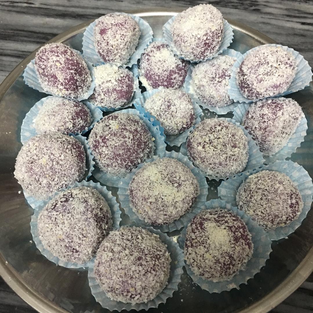 椰香紫薯糯米糍