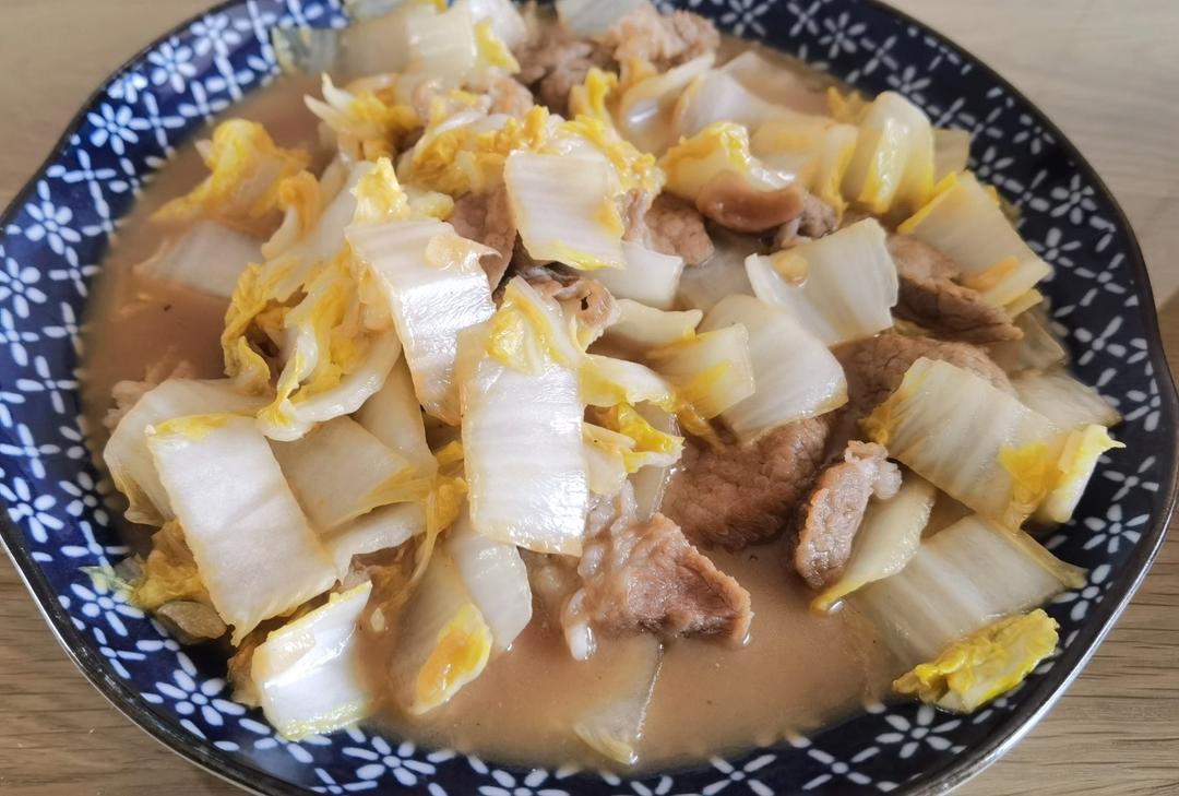 娃娃菜炒五花肉(三人份)