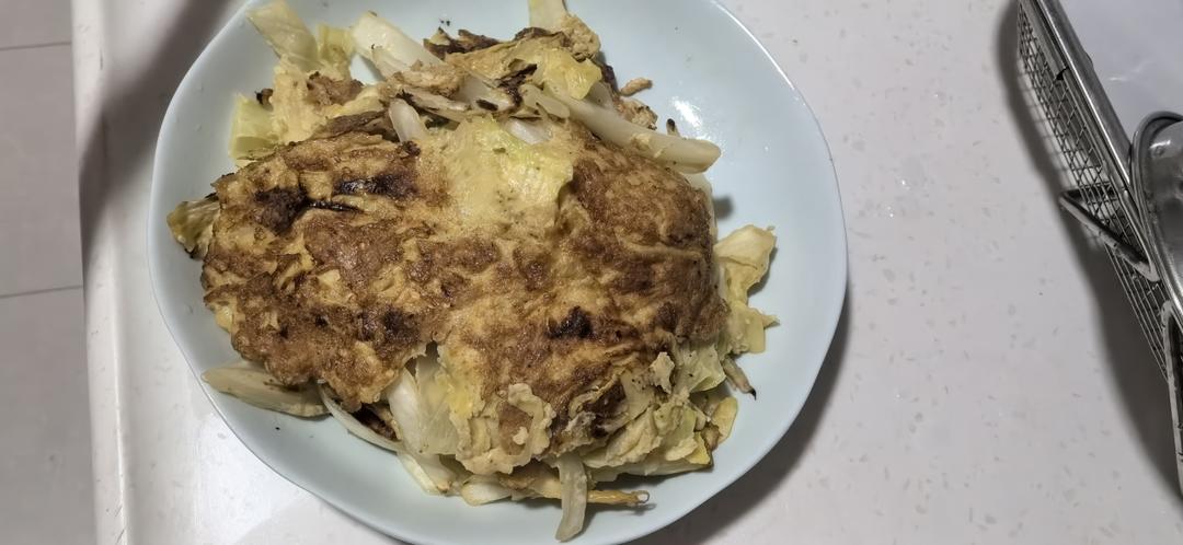 🔥一人食｜低卡减脂包菜鸡蛋饼（减肥党必学❗️）