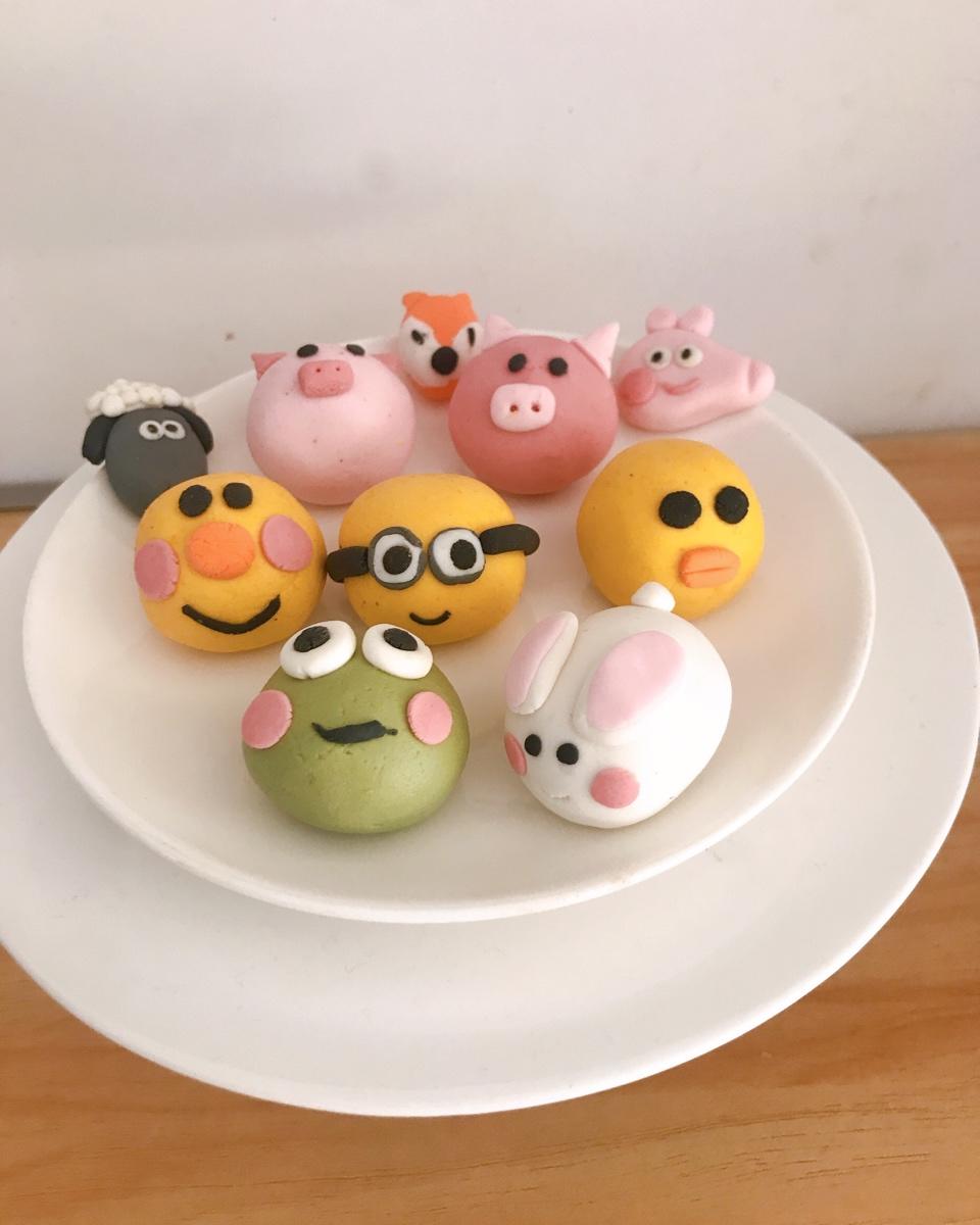 不开裂的卡通汤圆（含花生芝麻馅做法）