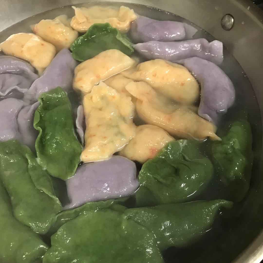 彩色饺子皮