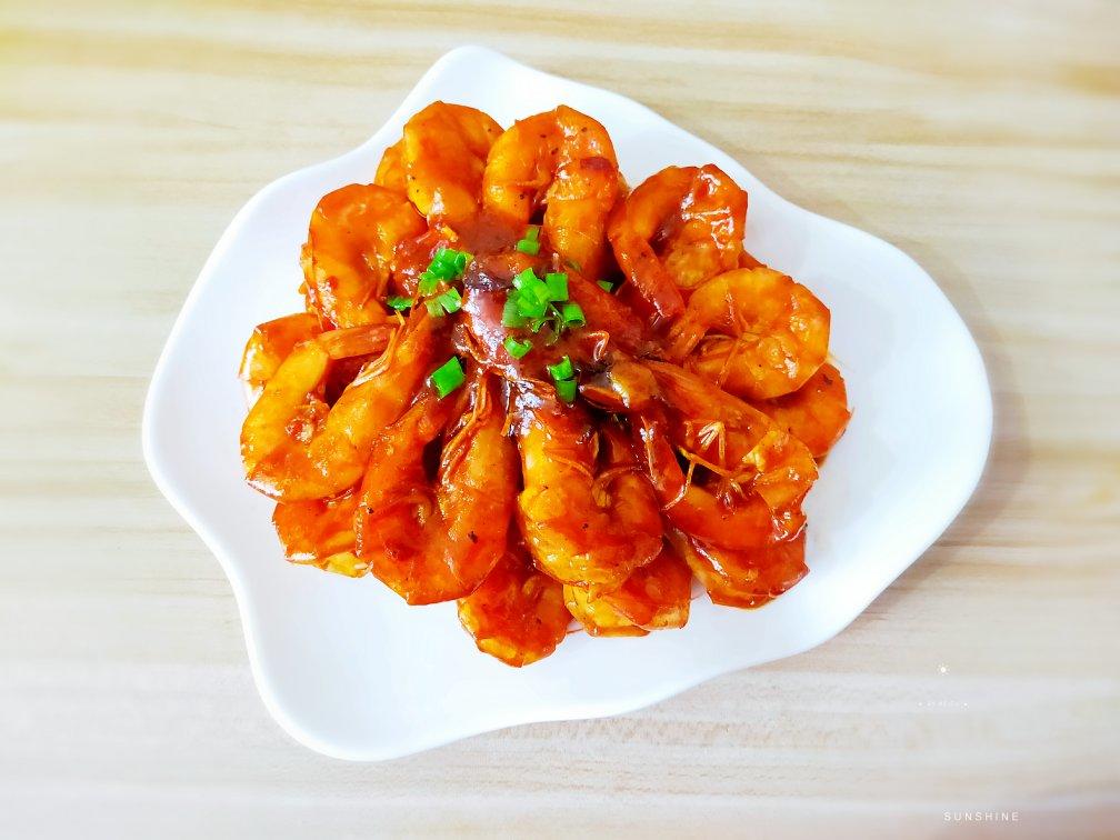 李扬3做的茄汁红烧大虾