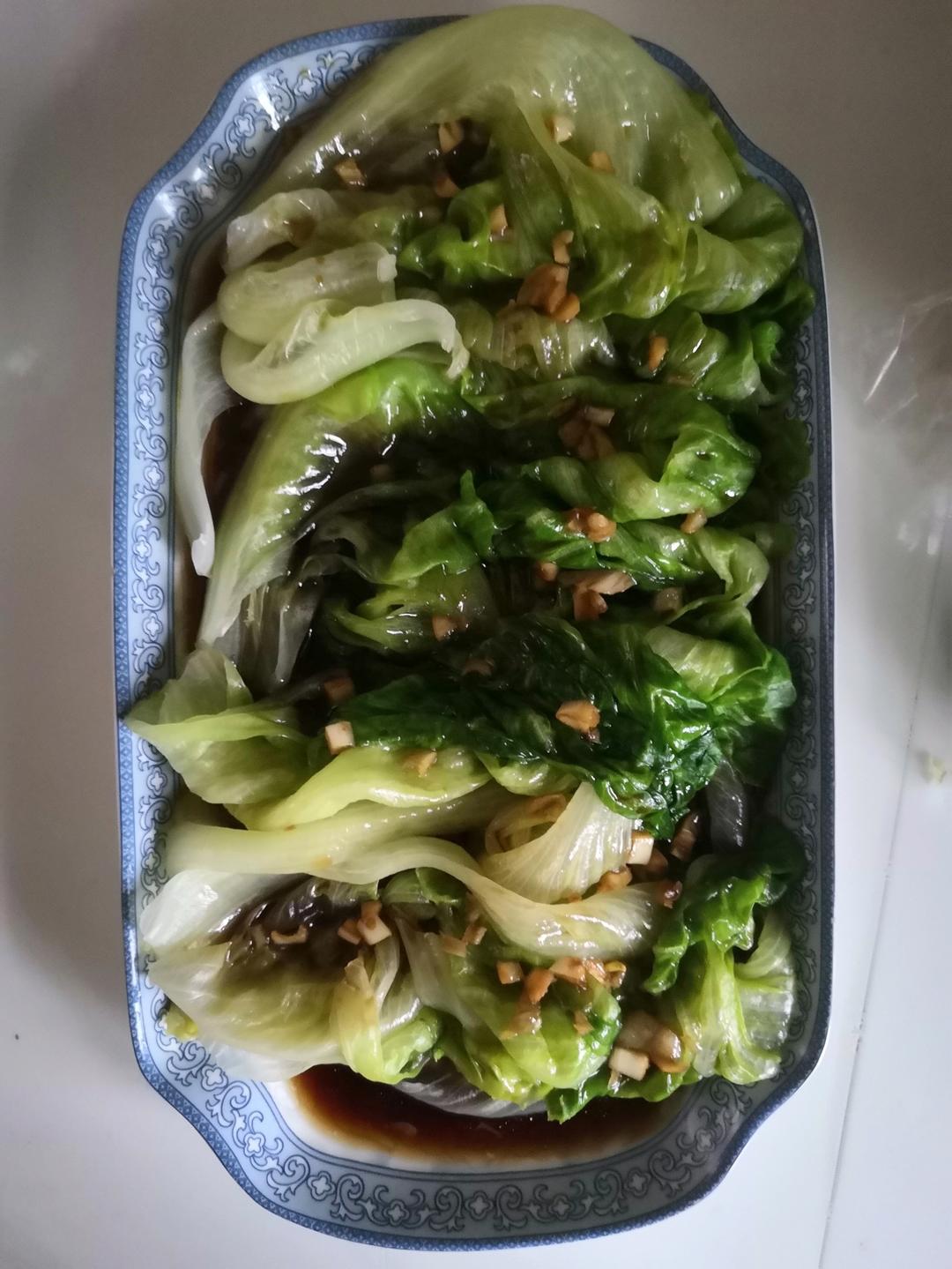 白灼西生菜