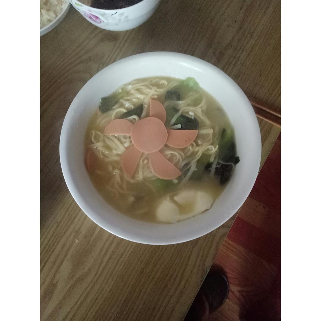 小葱麻油酱油面