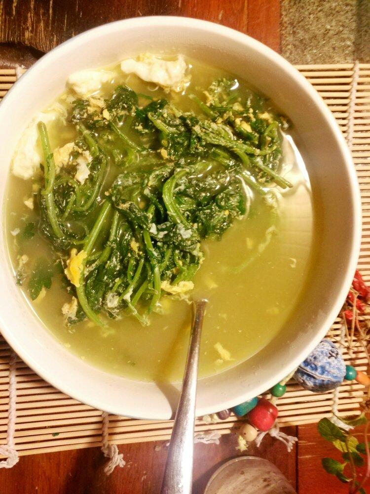 艾草鸡蛋汤（一人份）