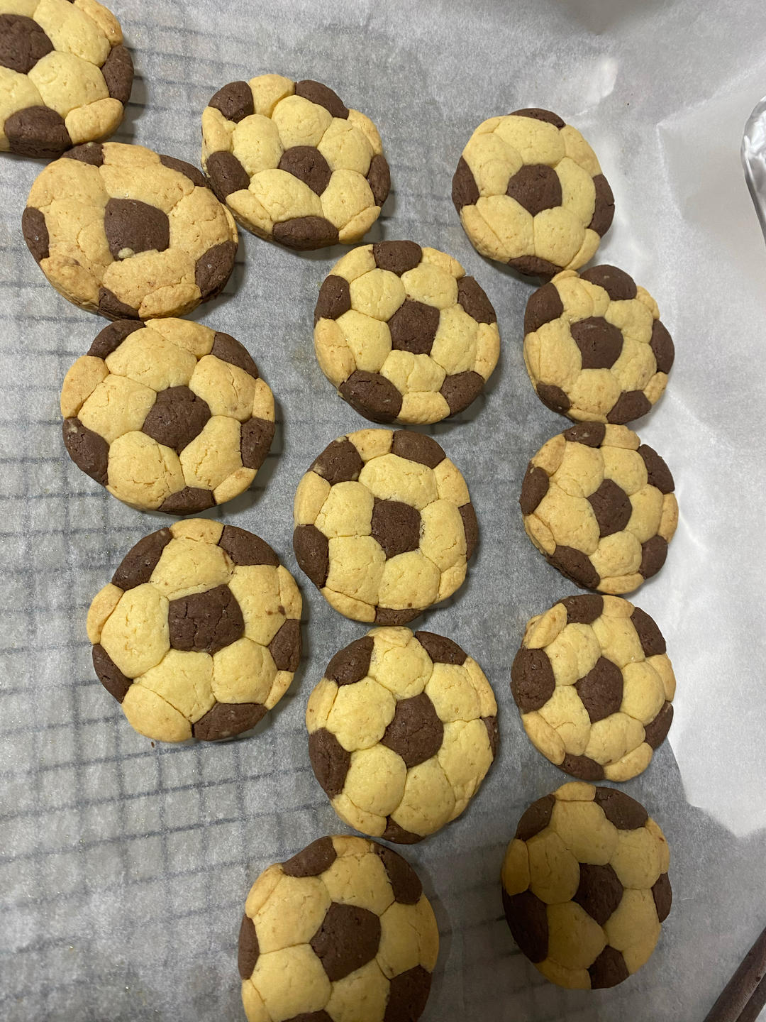 黄油足球小饼干