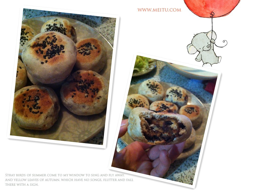 芝麻酱红糖烧饼