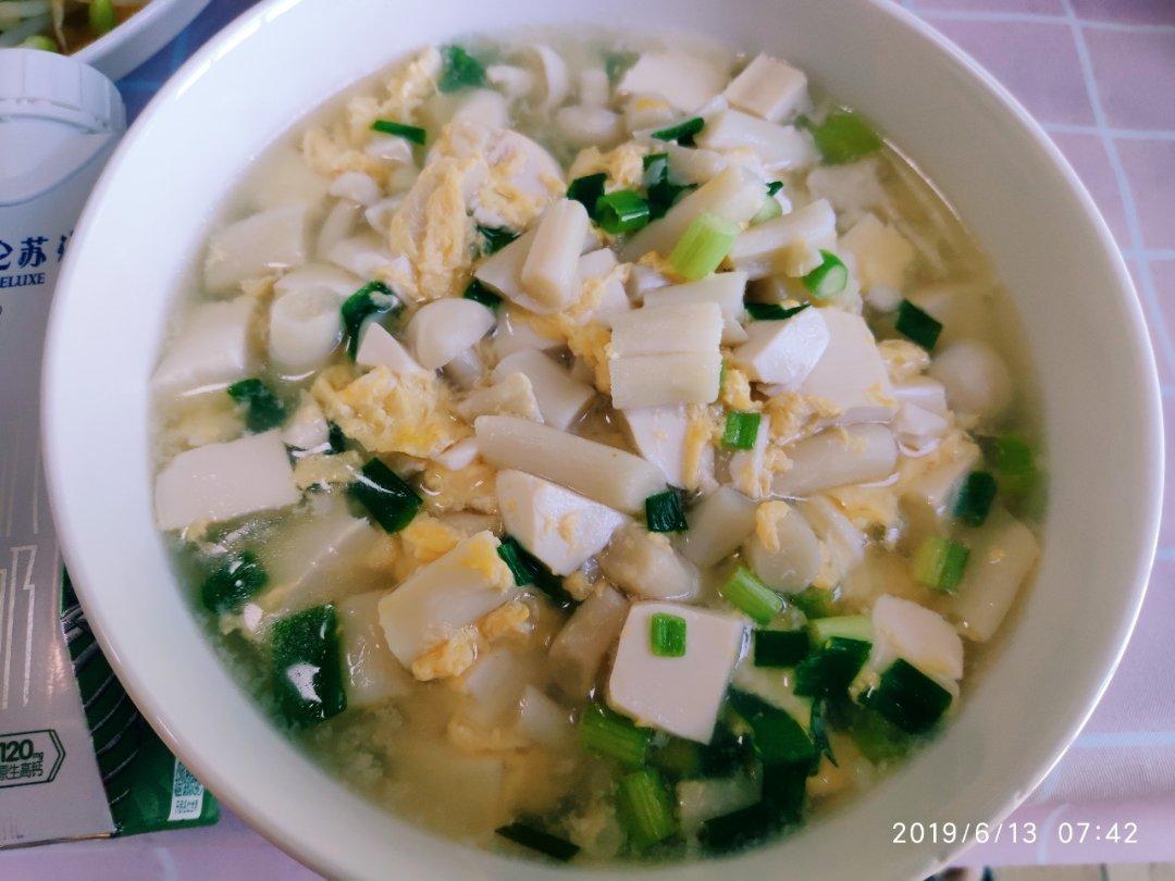 鲜掉眉毛的菌菇豆腐汤