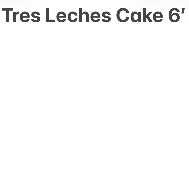 Tres Leches Cake