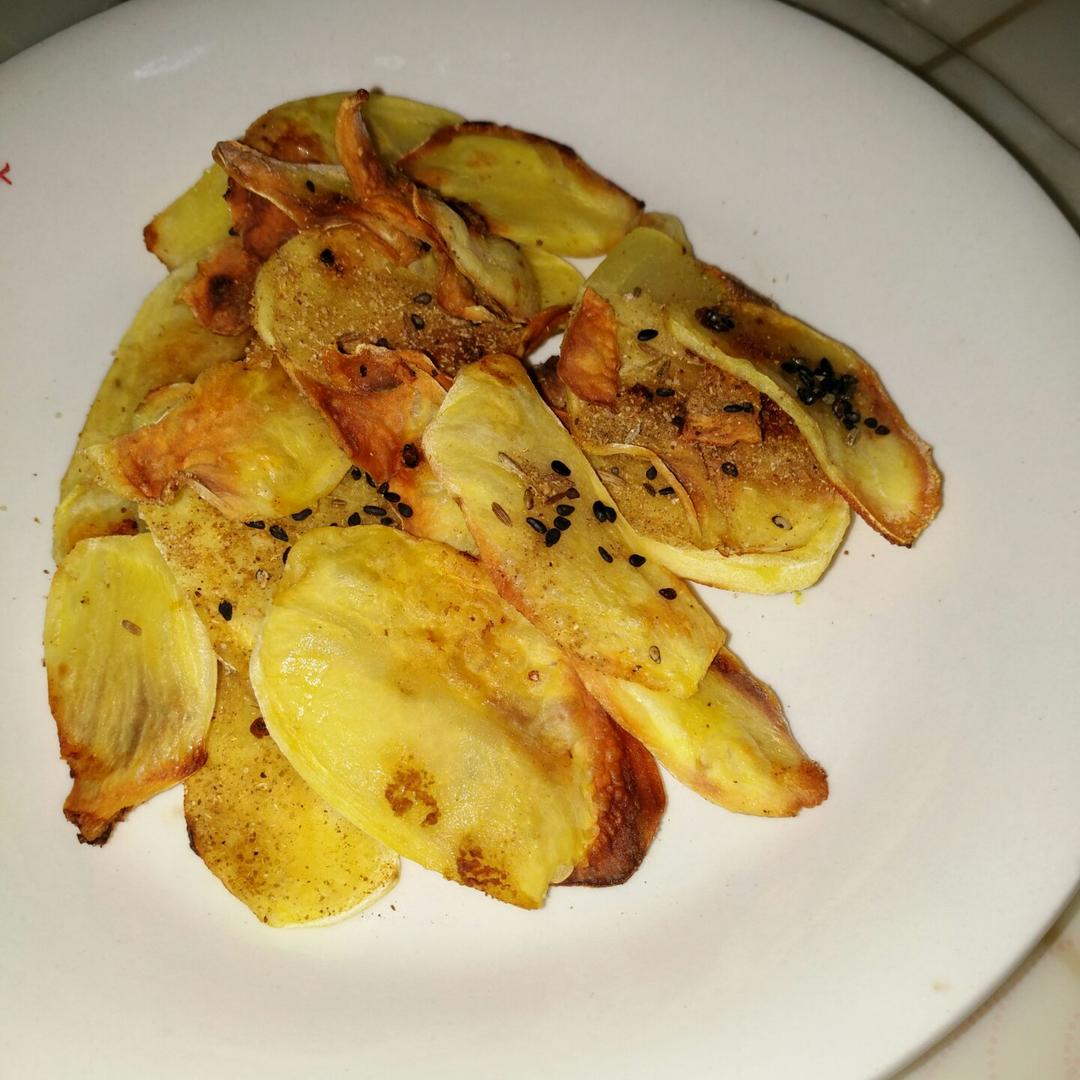 烤箱版烤土豆片