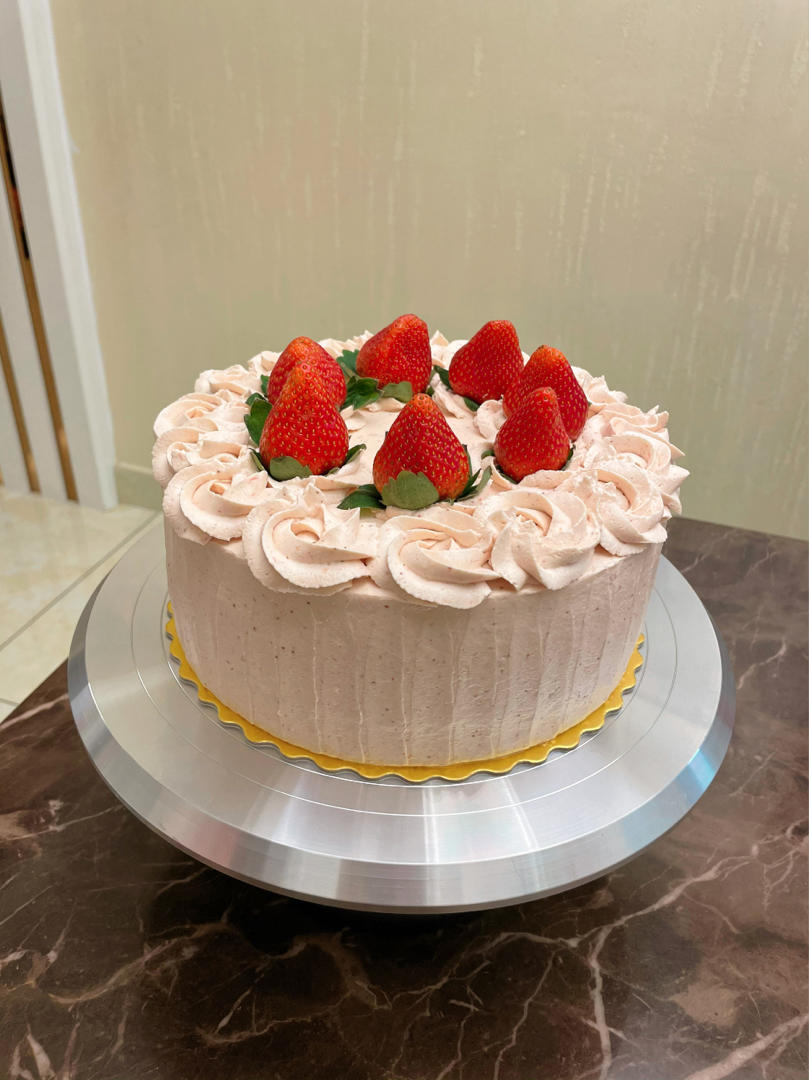 【视频】草莓奶油蛋糕～新手福音 戚风也可以不用分蛋啦