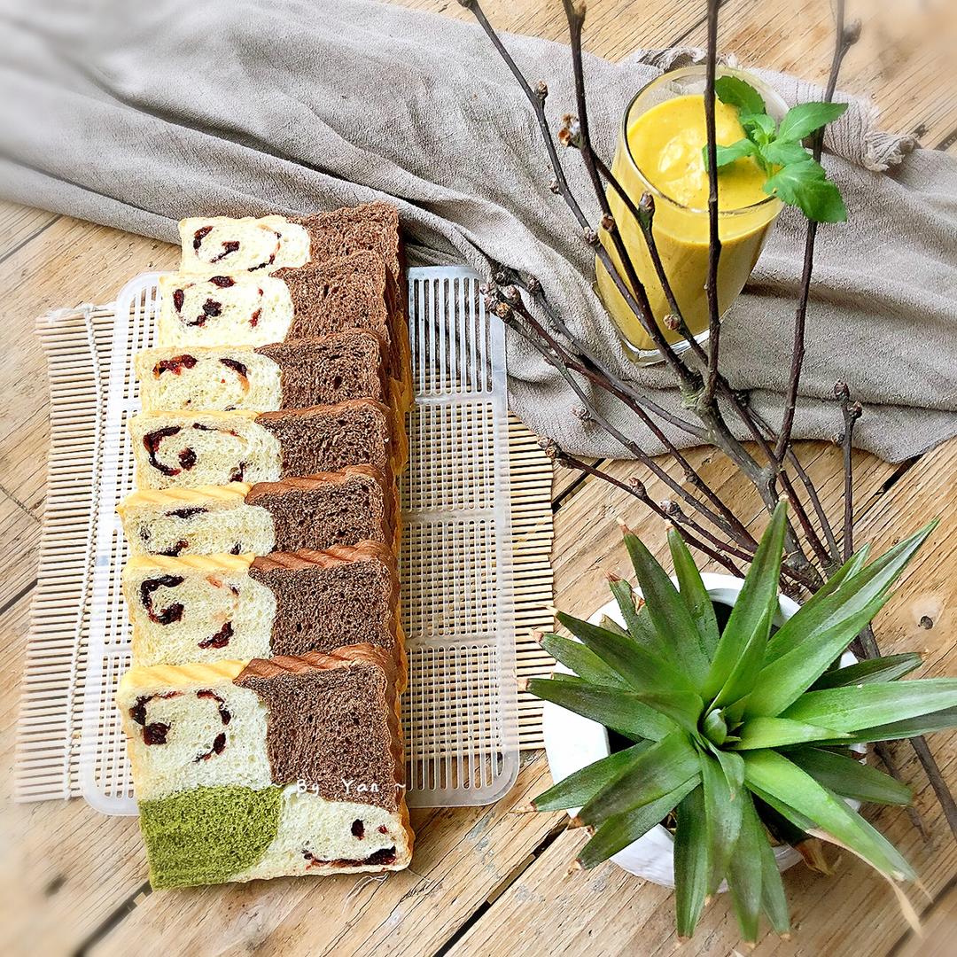 蔓越莓三色吐司