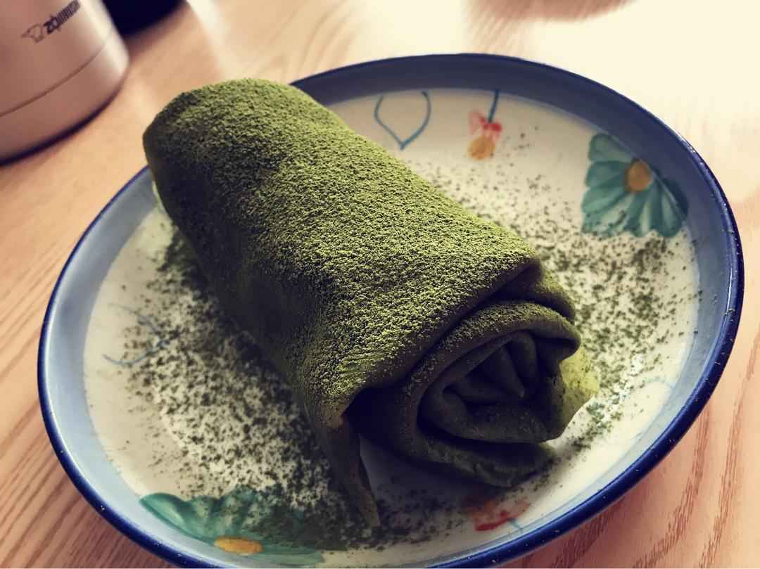 网红食谱│抹茶毛巾卷