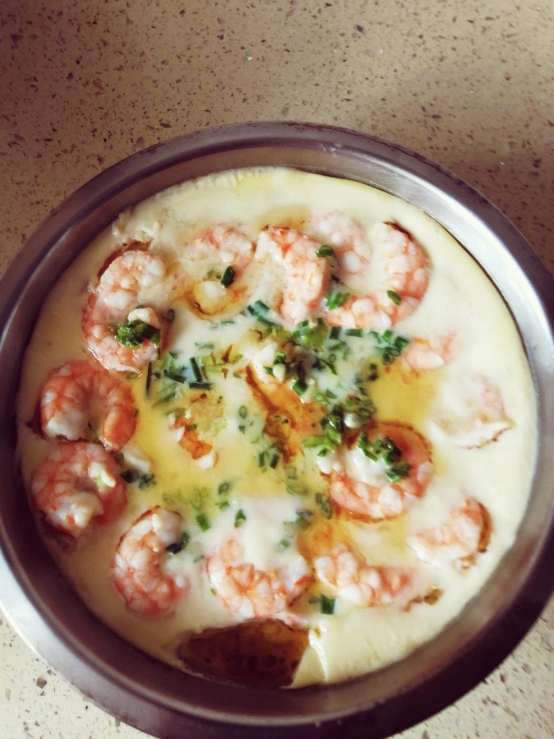 鸡蛋虾仁豆腐羹，滑嘟嘟～