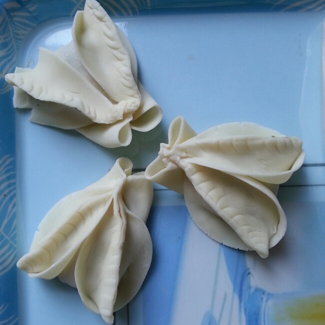 燕尾蝶^~^做的蝴蝶蒸饺