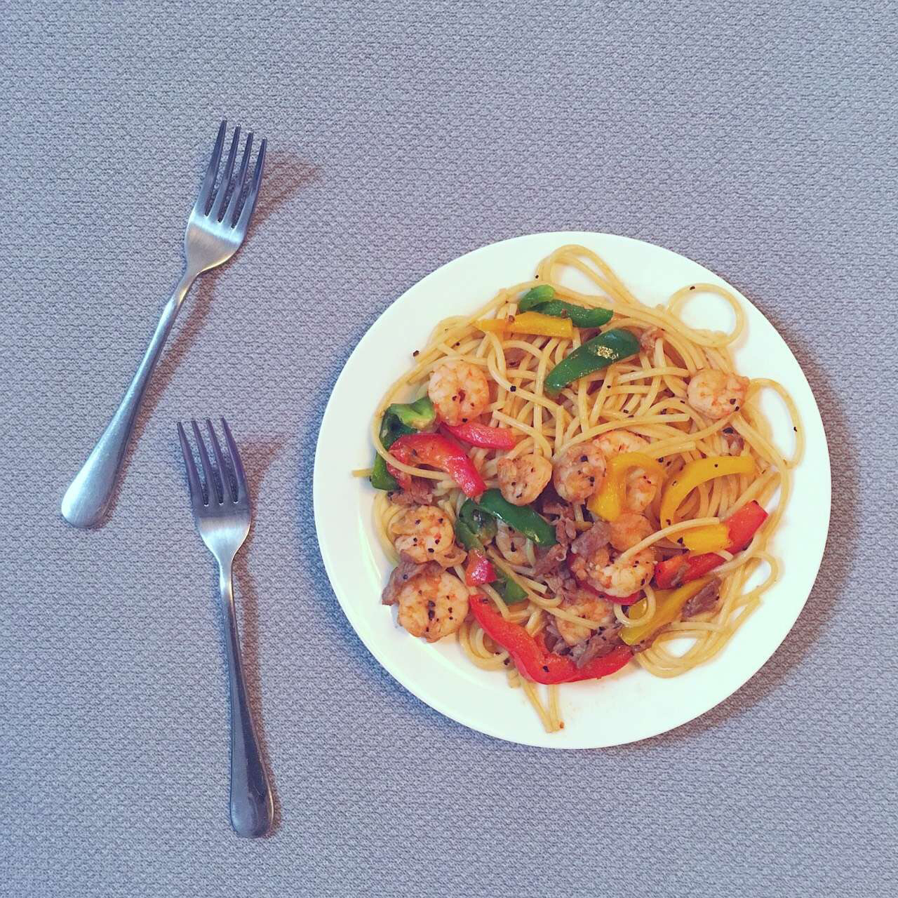鲜虾番茄意大利面
