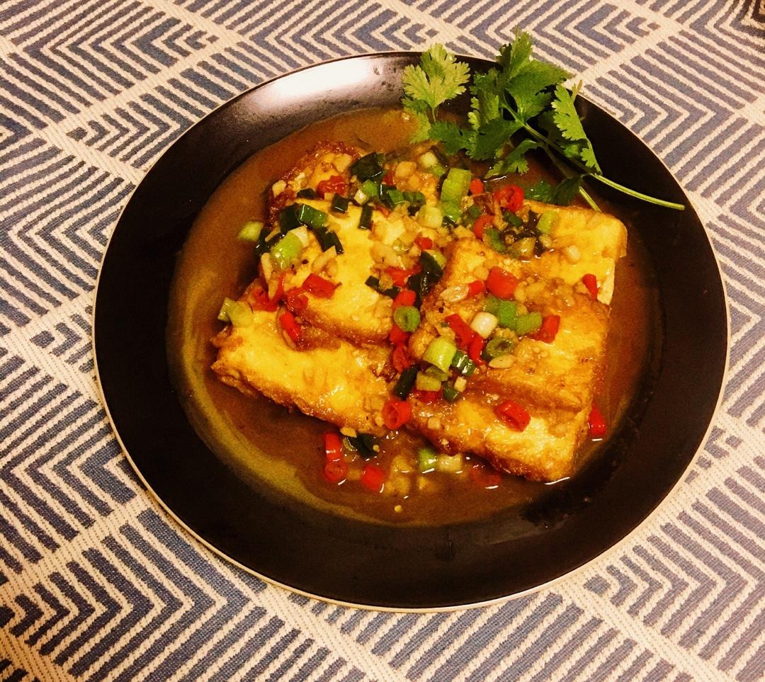 焖煎豆腐