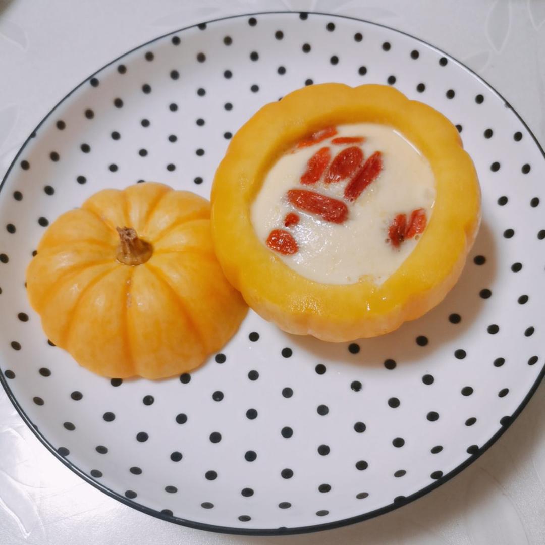 小南瓜牛奶蒸蛋