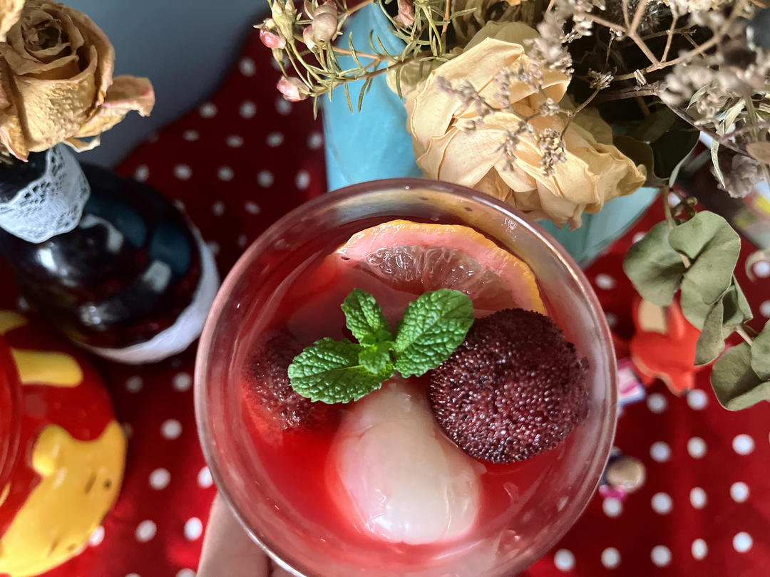 夏日神仙饮品❗️酸甜冰镇柠檬杨梅荔枝饮