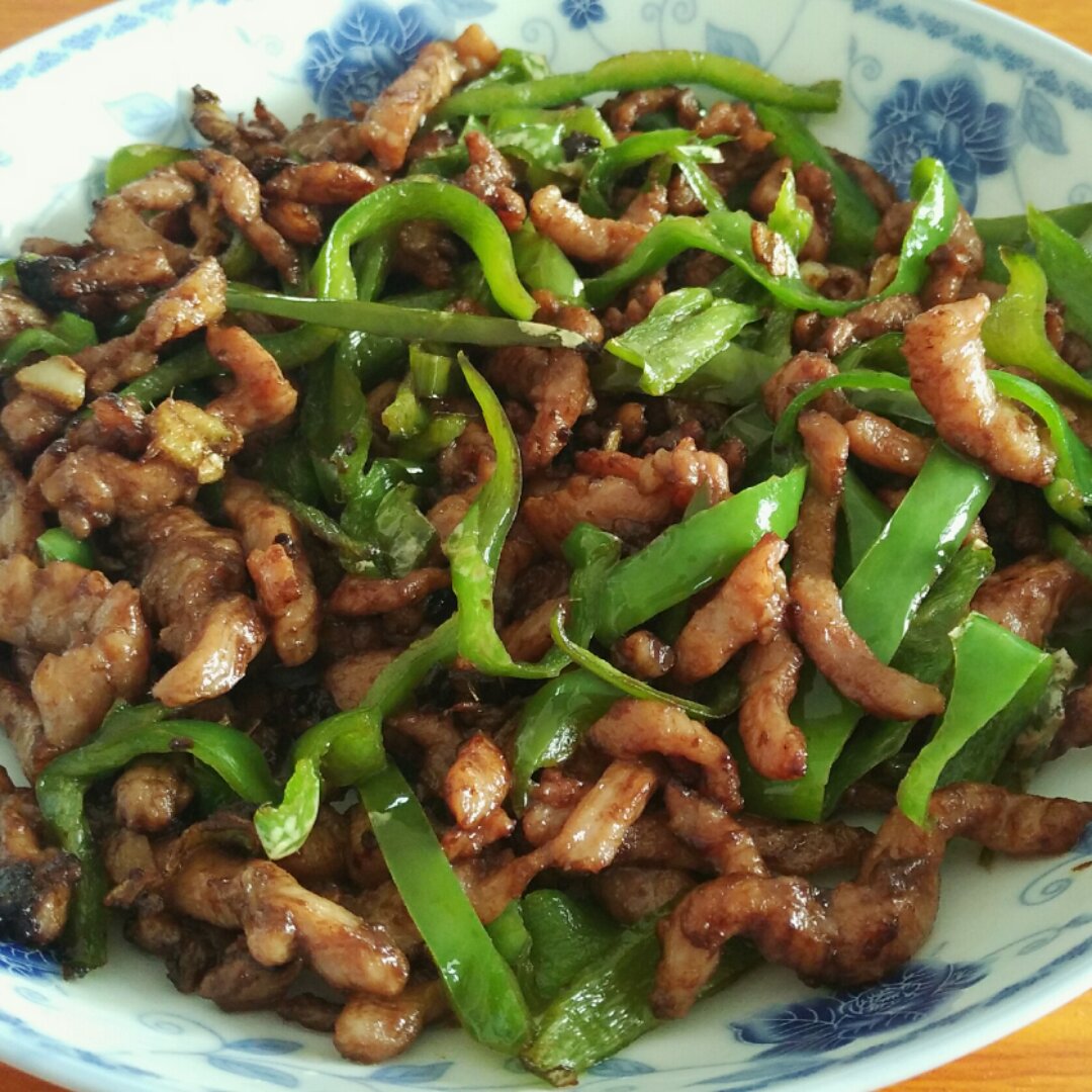 青椒炒肉丝