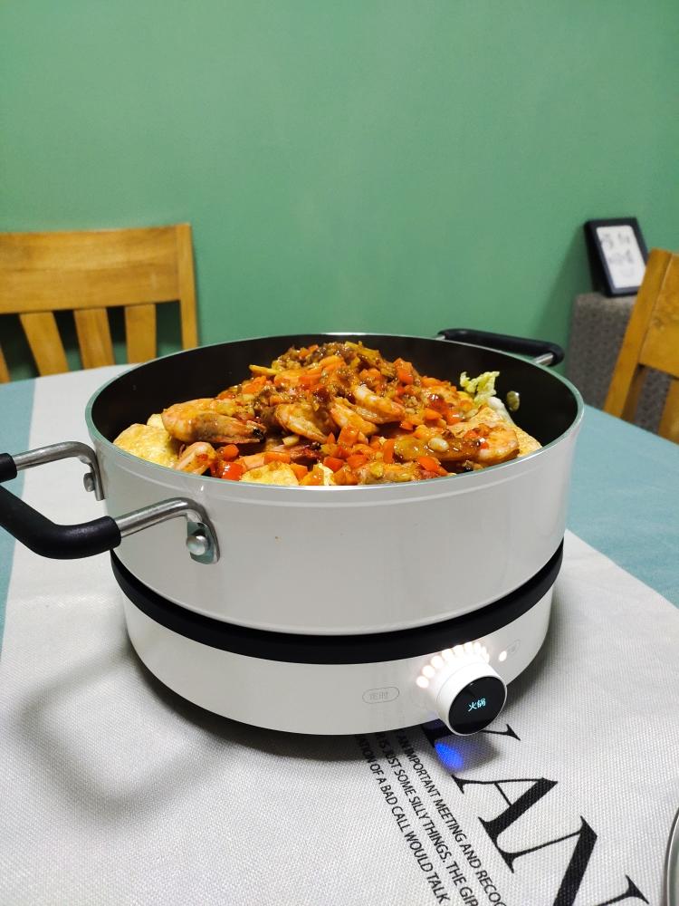 包菜豆腐大虾煲的做法