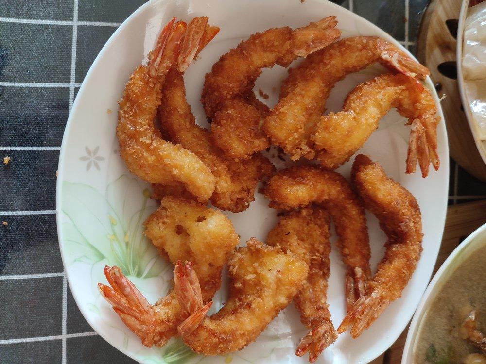 心有所属的喵喵喵做的酥炸凤尾虾