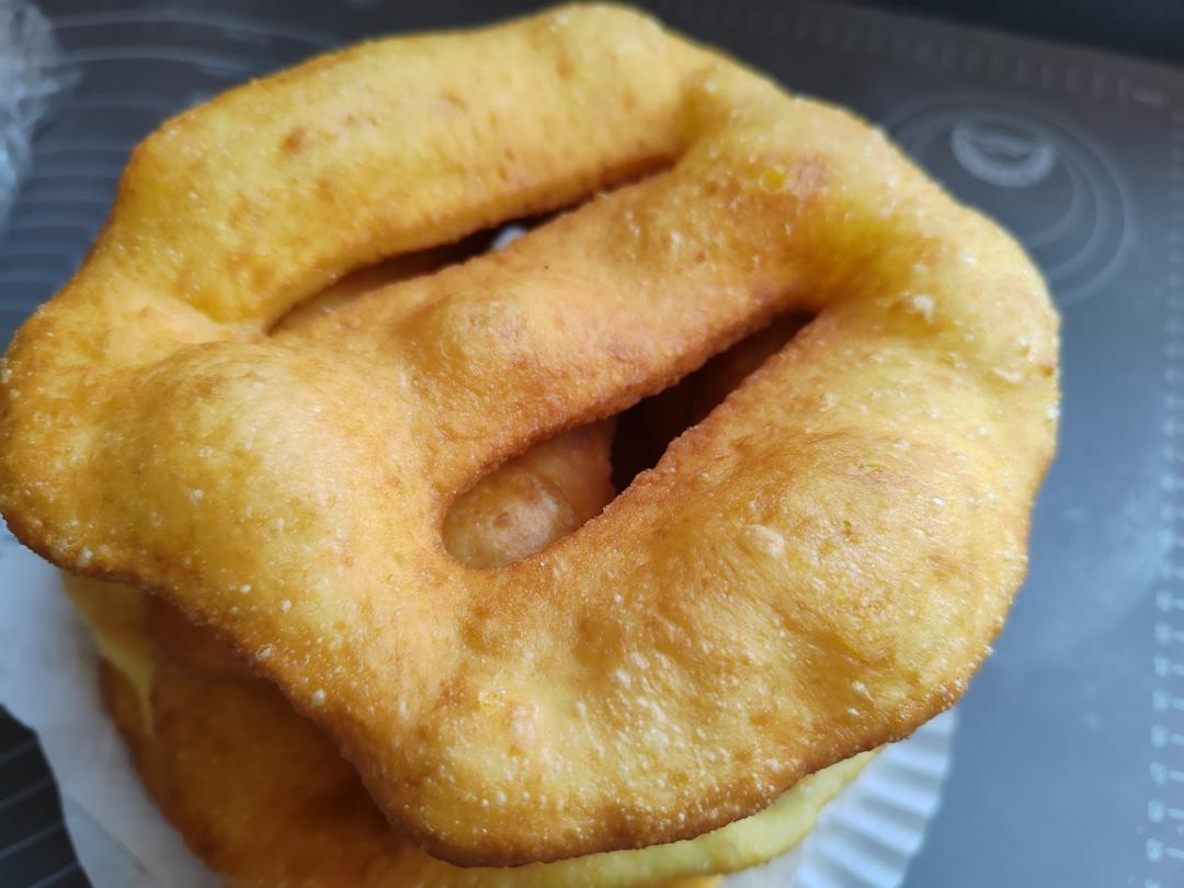 外酥内软「炸油饼」暄软好吃😋😋😋