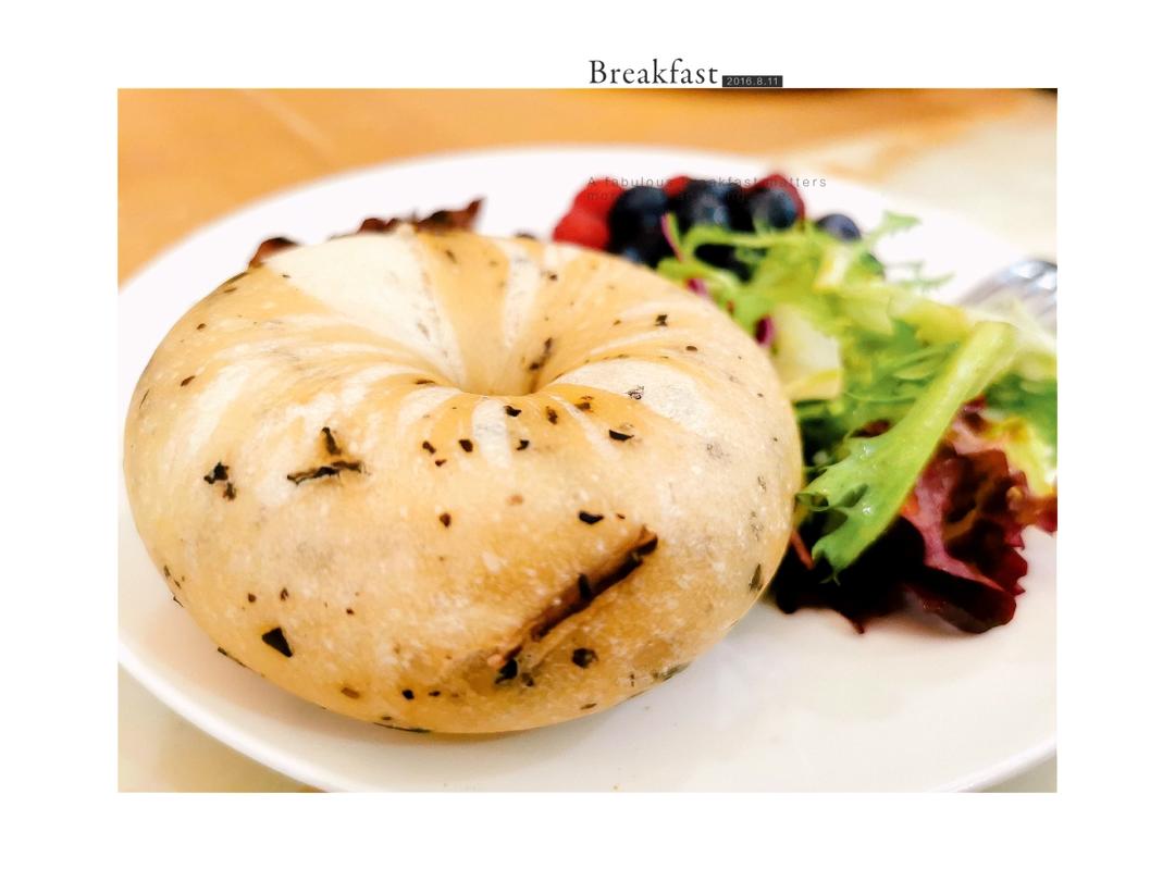 鸳鸯拿铁乳酪贝果🥯红茶与咖啡☕️的完美结合