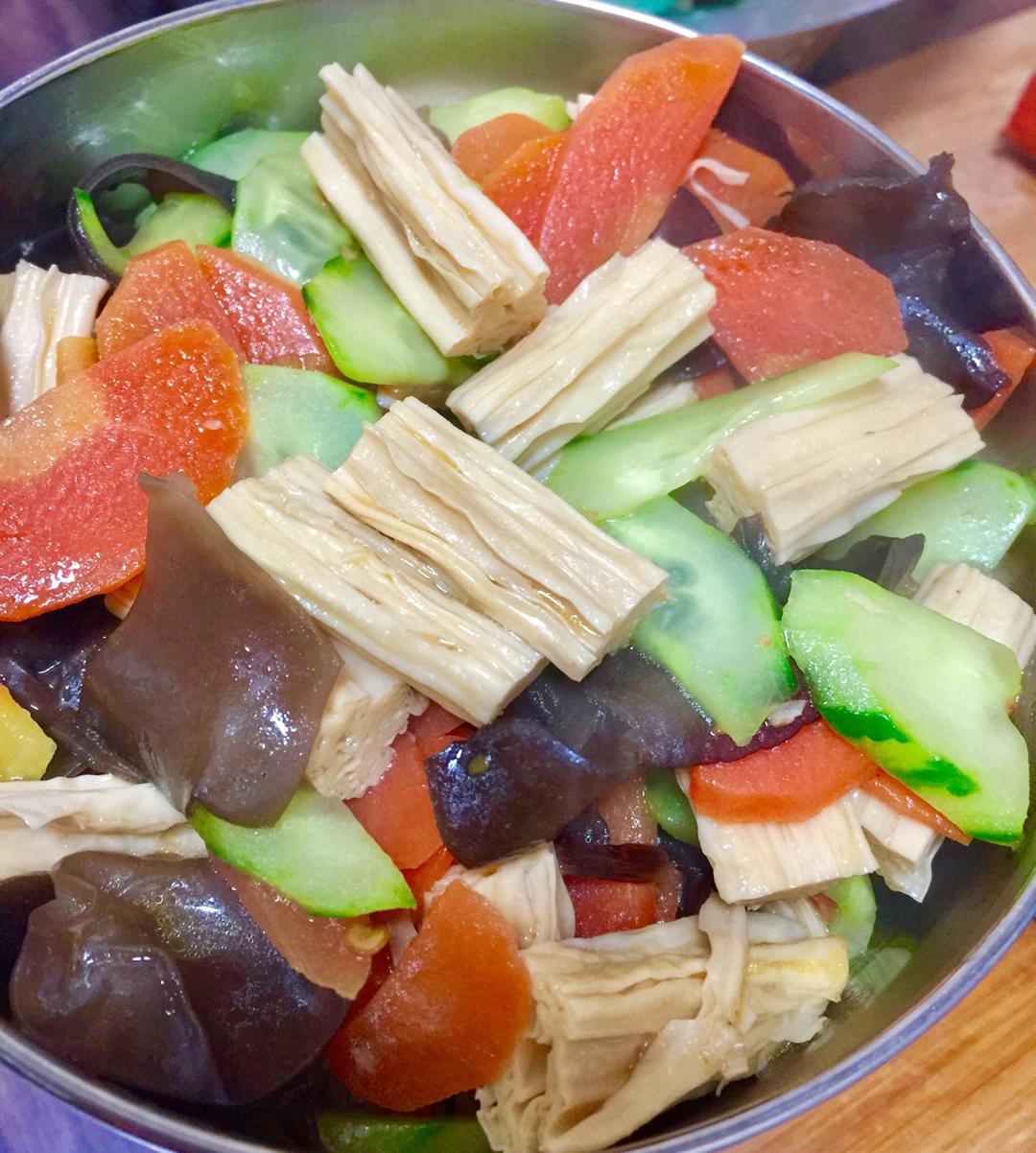 素炒腐竹