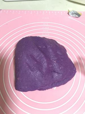 香芋紫薯冰皮月饼的做法 步骤3