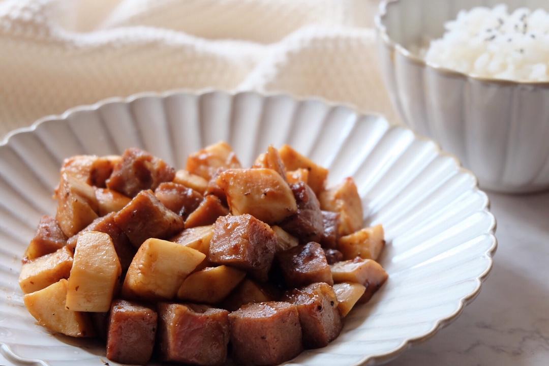 黑胡椒杏鲍菇牛肉粒