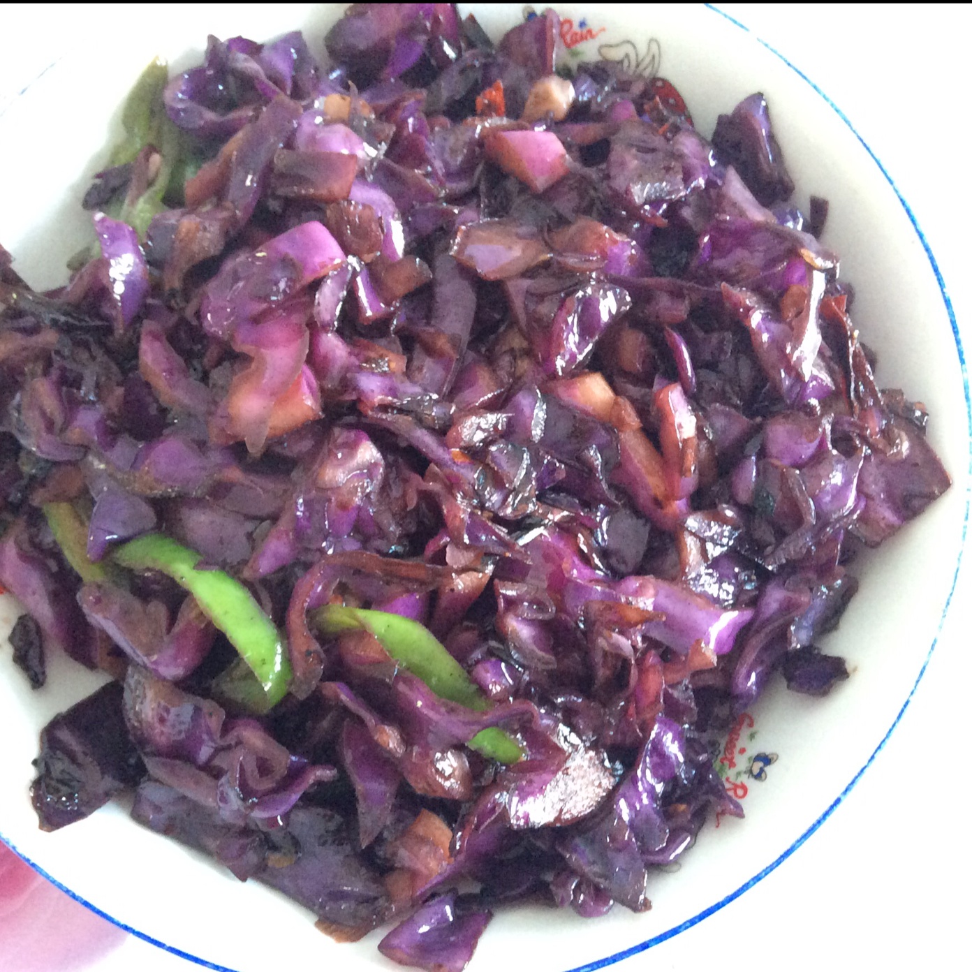 炒紫甘蓝