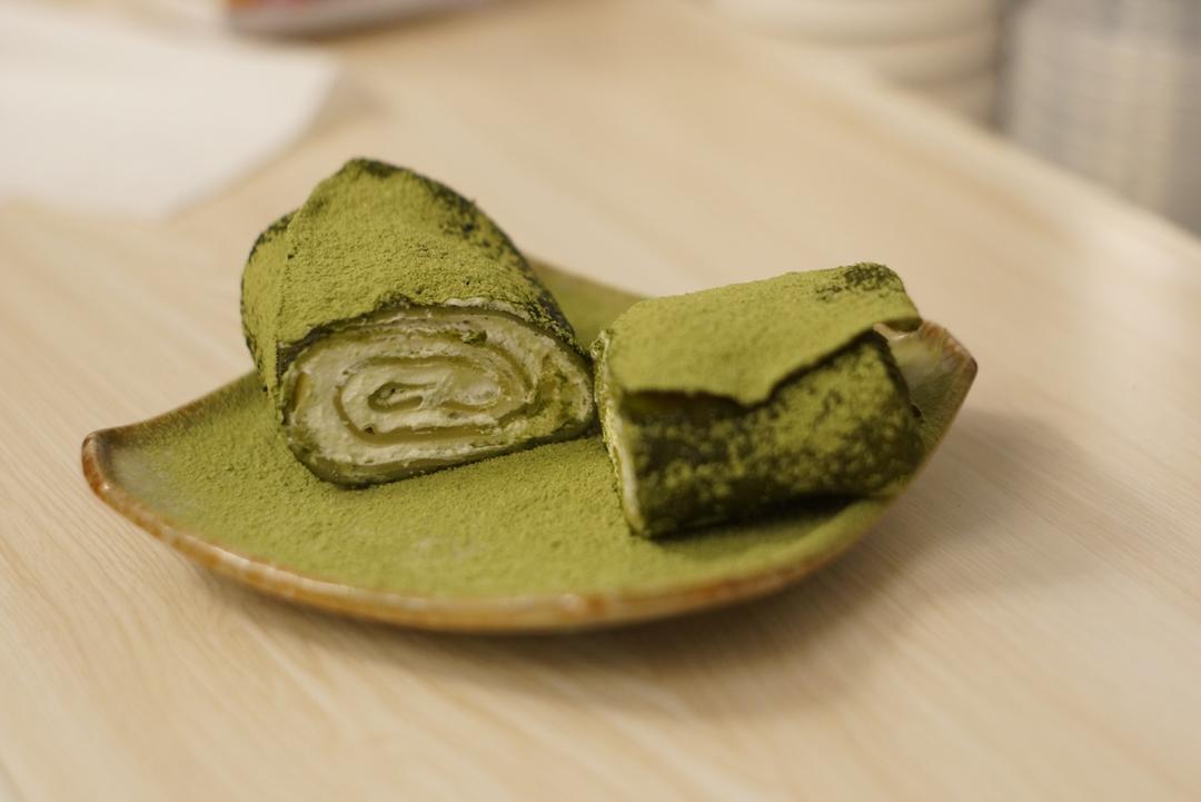 网红食谱│抹茶毛巾卷
