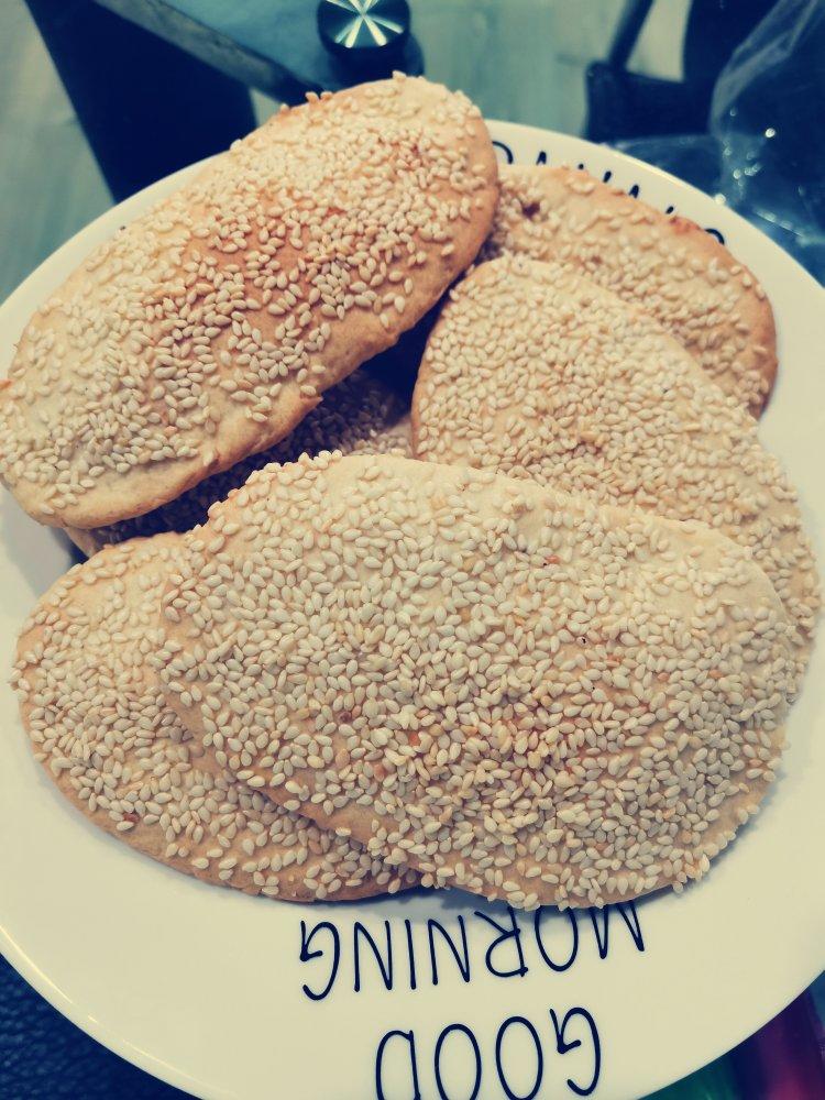 开心小刺做的空心芝麻烧饼