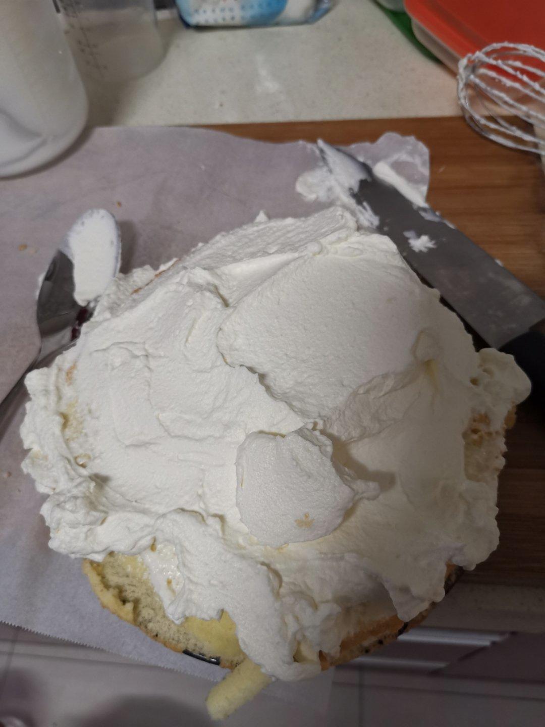 八寸戚风蛋糕（生日蛋糕坯）附六寸配单